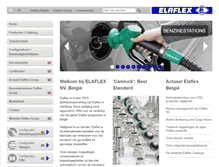 Tablet Screenshot of elaflex.be